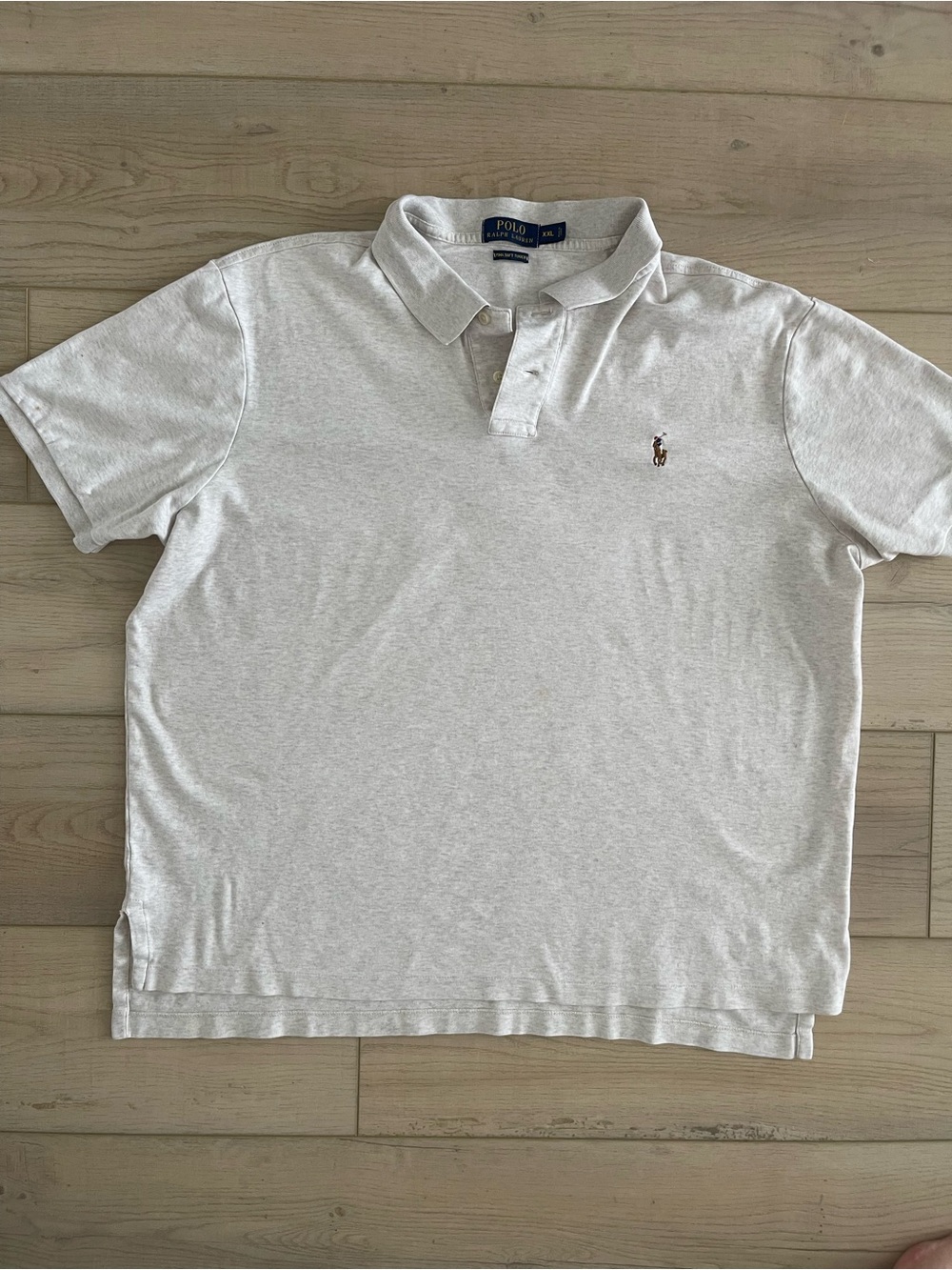 Ralph Lauren Men's Cream Polo with Embroidered Pony - Picture 2 of 6